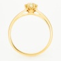 Кольцо из желтого золота 585 пробы c 1 бриллиантом Л73016993 фото 3
