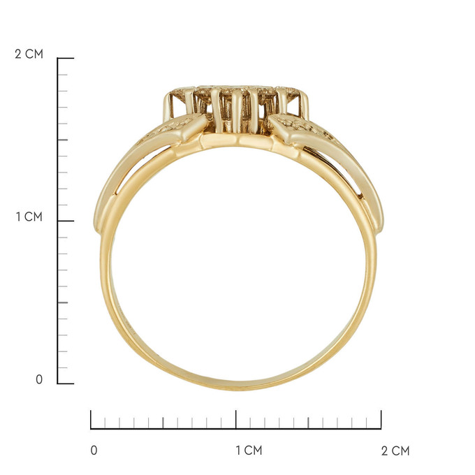 Кольцо из золота 585 пробы c бриллиантами, Л 3506 7501 за 63700