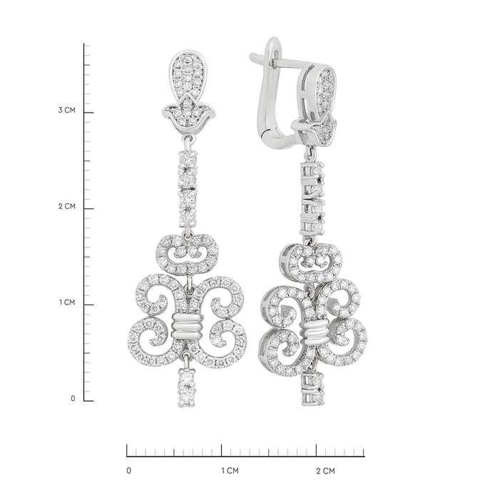 Серьги из золота 585 пробы c Бриллиант, К 0000 3973 за 65000