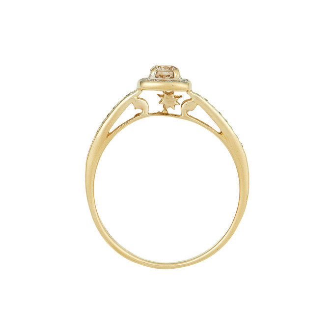 Кольцо из золота 585 пробы c бриллиантами, Л 4607 5331 за 34300