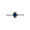 Кольцо из золота 585 пробы с сапфиром и бриллиантами