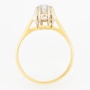 Кольцо из комбинированного золота 750 пробы c 1 бриллиантом Л45064320 фото 3