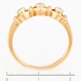 Кольцо из комбинированного золота 585 пробы c 3 бриллиантами Л54033917 фото 3