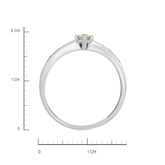Кольцо из золота 585 пробы c бриллиантами, Л 2212 8051 за 22320
