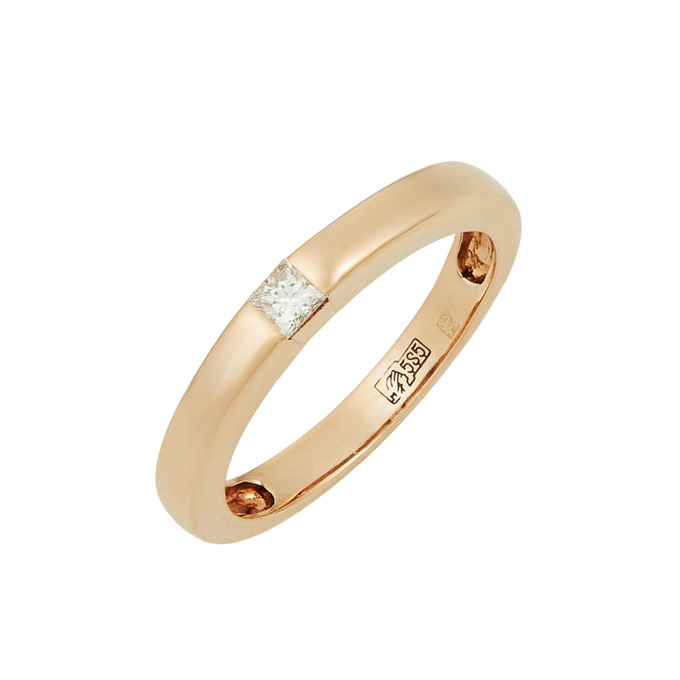 Кольцо из золота 585 пробы c бриллиантом, Л 2213 0691 за 28200