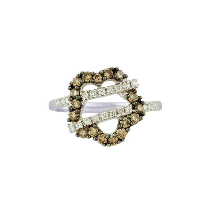 Кольцо из золота 585 пробы c бриллиантами, Л 0910 2373 за 40720