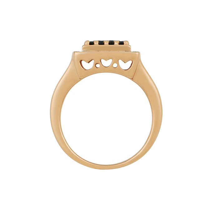 Кольцо из золота 585 пробы c сапфирами и бриллиантами, Л 2913 2910 за 68720