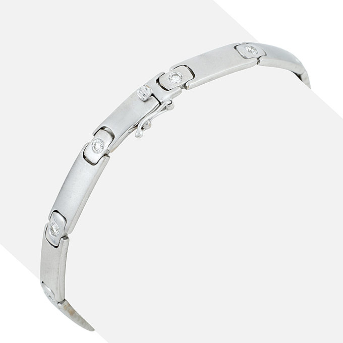 Браслет из золота 750 пробы c бриллиантами, Л 4107 5430 за 229600