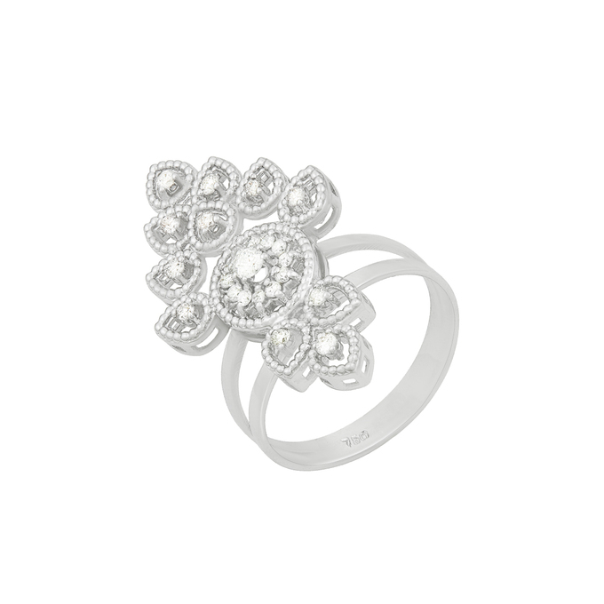 Кольцо из золота 750 пробы c бриллиантами, Л 3706 5876 за 80500