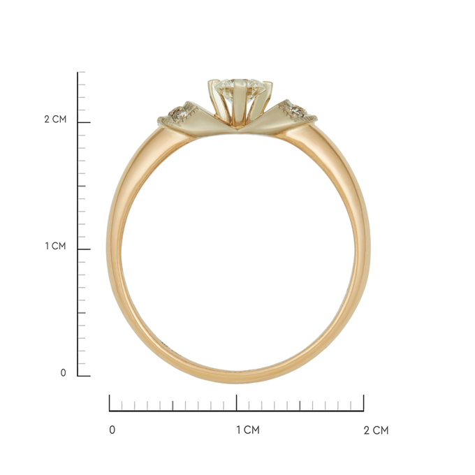 Кольцо из золота 585 пробы c бриллиантами, Л 2812 0085 за 105520