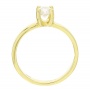 Кольцо из желтого золота 585 пробы c 1 бриллиантом Л20086412 фото 2