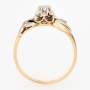 Кольцо из комбинированного золота 585 пробы c 7 бриллиантами Л24134403 фото 3