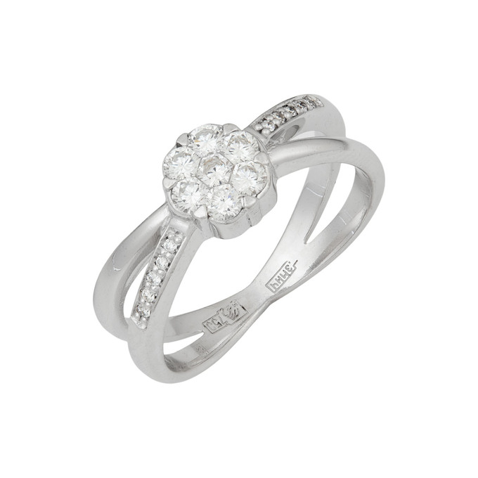 Кольцо из золота 750 пробы c бриллиантами, Л 1116 7491 за 69600