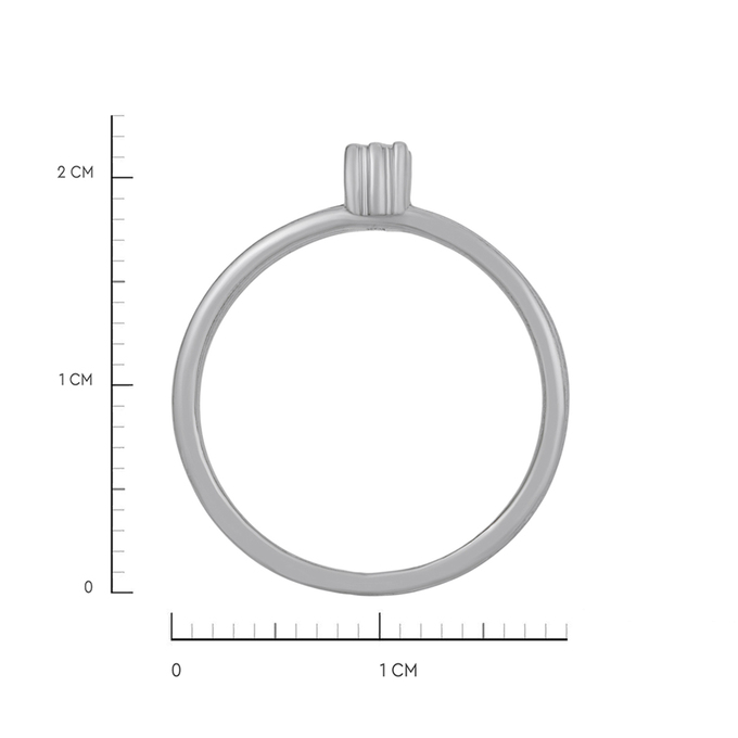 Кольцо из золота 585 пробы c бриллиантом, Л 2316 6613 за 43600