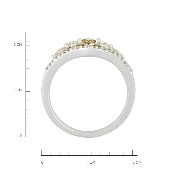 Кольцо из золота 585 пробы c бриллиантами, Л 5104 2014 за 55000