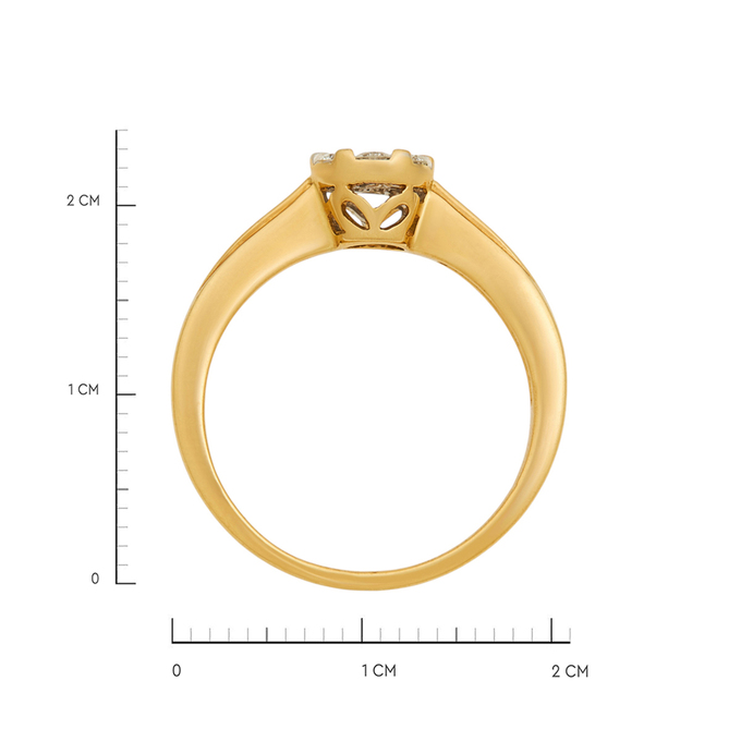 Кольцо из золота 750 пробы c бриллиантами, Л 6002 4201 за 57540