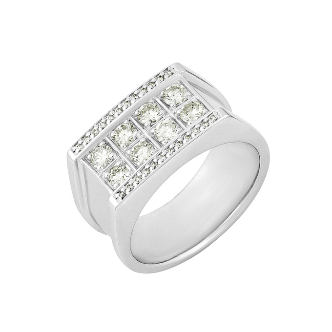 Кольцо из золота 585 пробы c бриллиантами