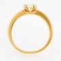 Кольцо из желтого золота 585 пробы c 1 бриллиантом Л46063579 фото 3