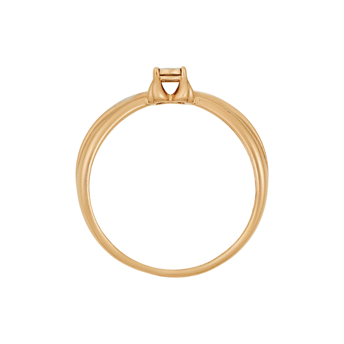 Кольцо из золота 585 пробы c бриллиантом, Л 0515 3647 за 17600