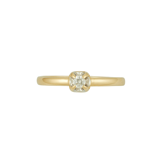 Кольцо из золота 585 пробы c бриллиантом, Л 6202 1293 за 17200