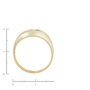 Кольцо из комбинированного золота 585 пробы c 1 бриллиантом Л71014861 фото 4