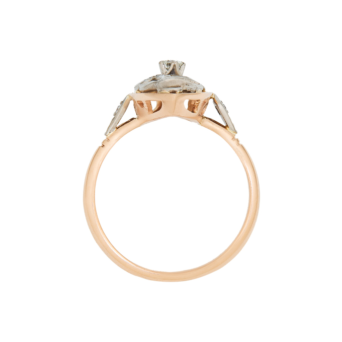 Кольцо из золота 583 пробы c бриллиантами, Л 5703 7760 за 50400