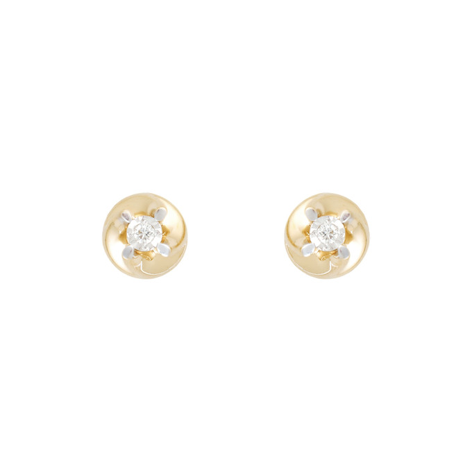 Серьги из золота 585 пробы с бриллиантами, Л 0911 6451 за 24800