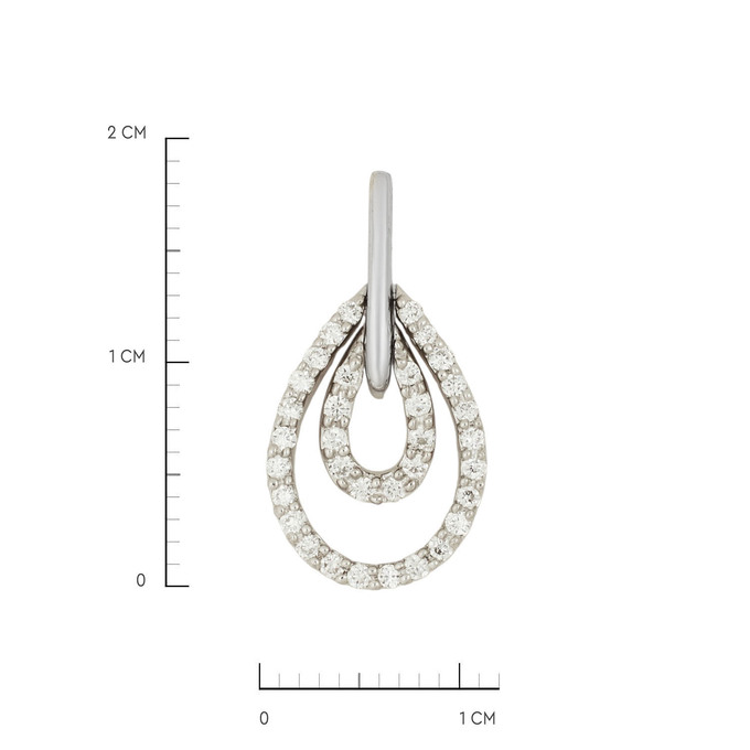 Подвеска из золота 750 пробы c бриллиантами, Л 2213 1664 за 25000