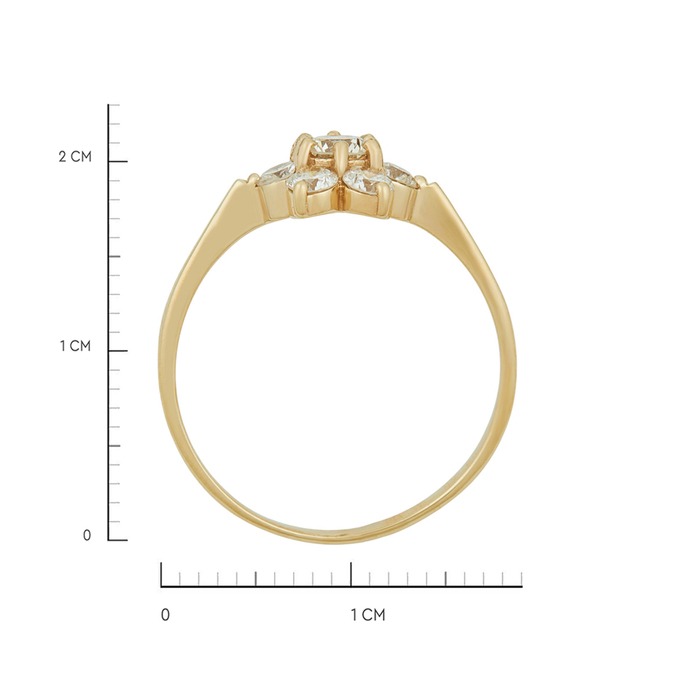 Кольцо из золота 585 пробы c бриллиантами, Л 4609 2043 за 129000