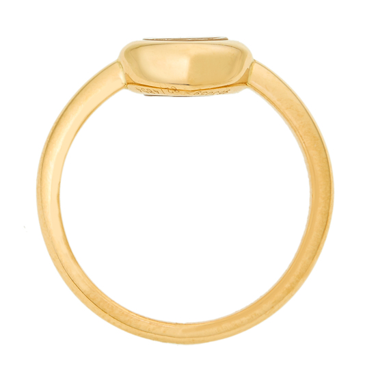 Кольцо из желтого золота 750 пробы c 1 бриллиантом, Л41062710 за 119000