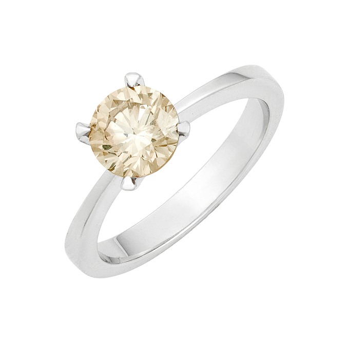 Кольцо из золота 750 пробы c бриллиантом, Л 2811 7400 за 290000