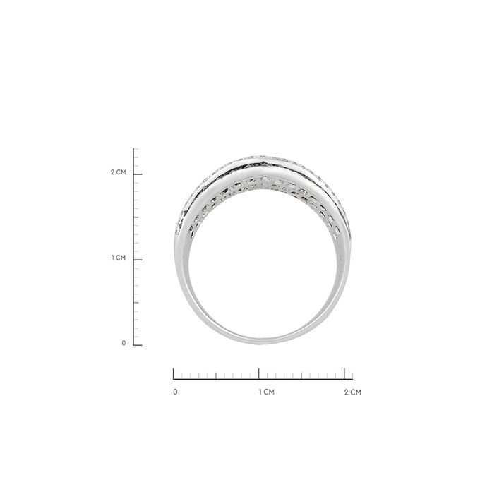 Кольцо из золота 585 пробы c бриллиантами и синтетическими камнями, Л 2811 7140 за 70000
