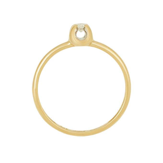 Кольцо из золота 585 пробы c бриллиантом, Л 7502 9597 за 18320