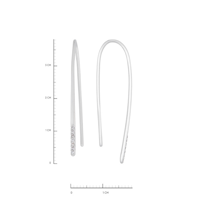 Серьги из золота 585 пробы c бриллиантами, Ц О007 2637 за 20500