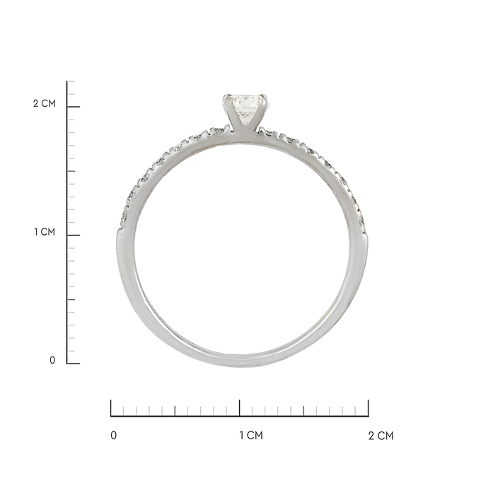 Кольцо из золота 585 пробы c бриллиантами, Л 2812 0417 за 67920
