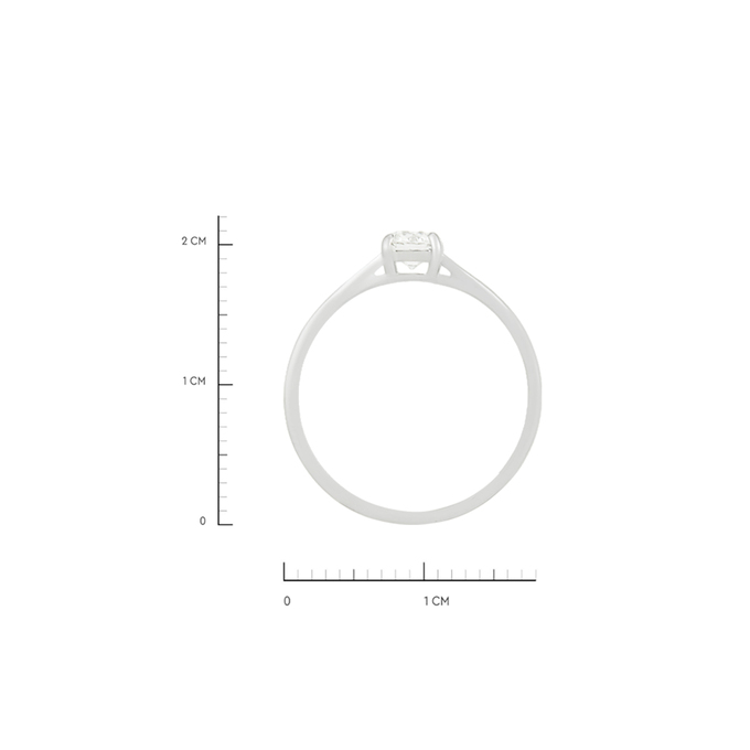 Кольцо из золота 585 пробы c бриллиантом, Л 2811 3413 за 122320