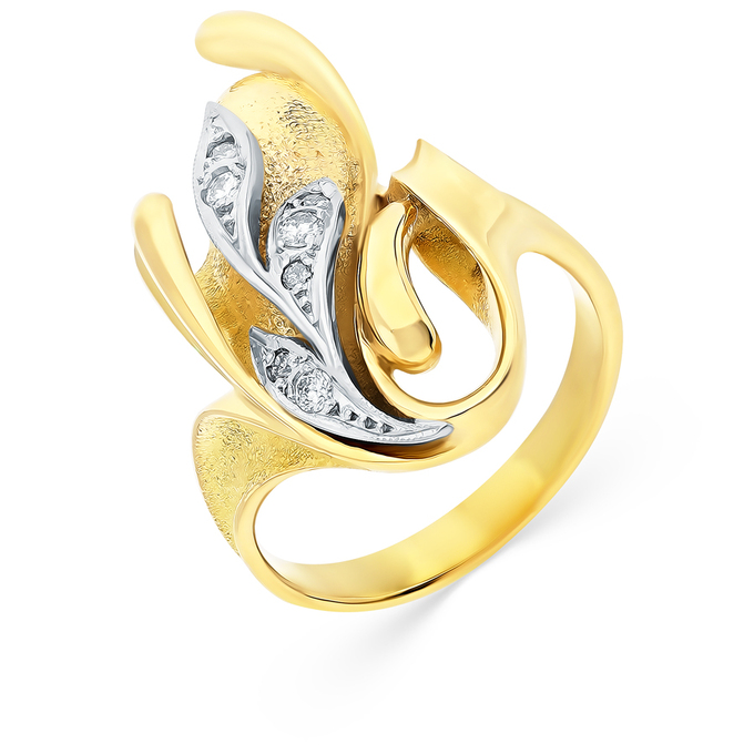 Кольцо из золота 750 пробы c бриллиантами, Л 0806 8870 за 125000