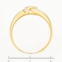 Кольцо из желтого золота 585 пробы c фианитами Л36059789 фото 4