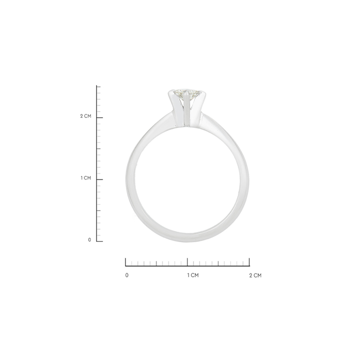 Кольцо из золота 750 пробы c бриллиантом, Л 1116 4561 за 77000