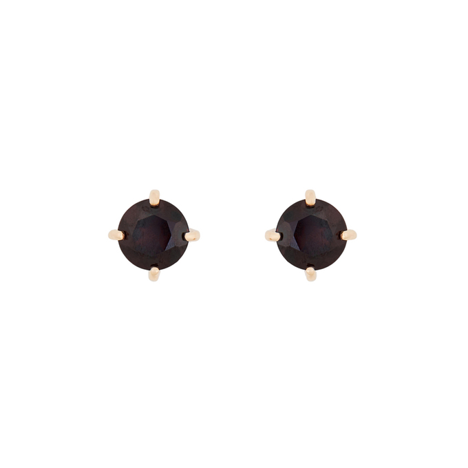 Серьги из золота 585 пробы c гранатами