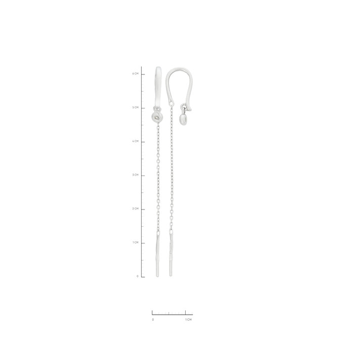 Серьги из золота 585 пробы с бриллиантами, Л 7303 1207 за 16900
