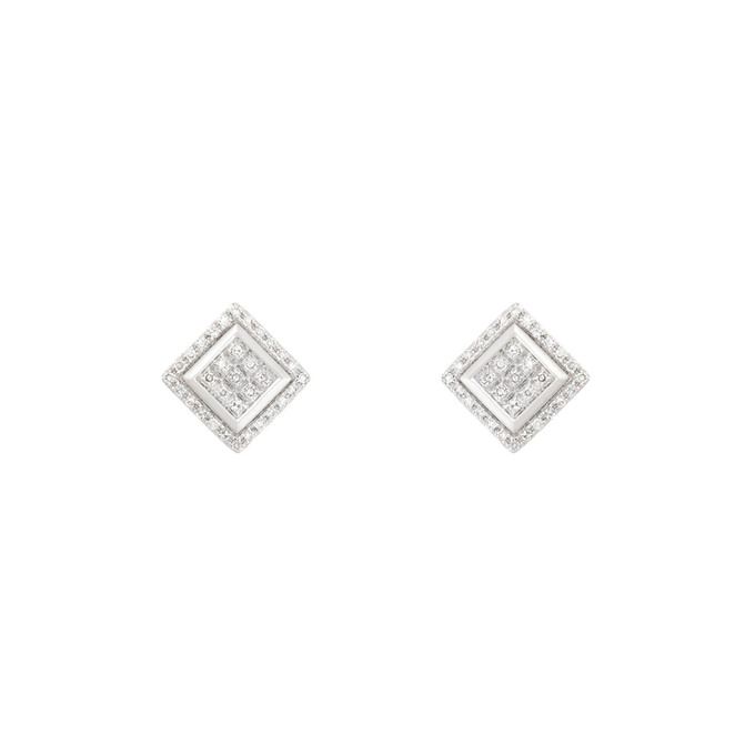 Серьги из золота 585 пробы c бриллиантами, Ц О007 3066 за 32000