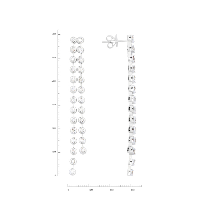 Серьги из золота 585 пробы c бриллиантами, К 0000 5652 за 89900