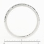 Кольцо из белой платины 950 пробы c 22 бриллиантами Л28076893 фото 4
