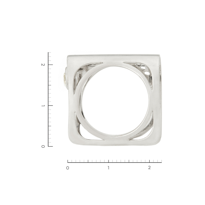 Кольцо из белого золота 750 пробы c 1 бриллиантом, Л 5804 3075 за 137000