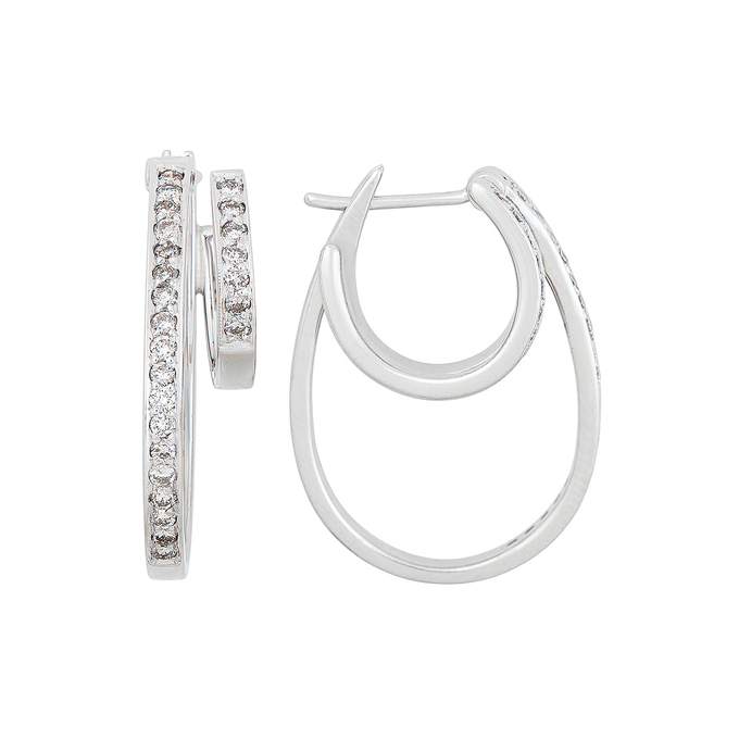 Серьги из золота 585 пробы c бриллиантами, К 0000 5214 за 105000