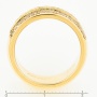 Кольцо из желтого золота 585 пробы c 34 бриллиантами и 24 изумрудами Л28080411 фото 4
