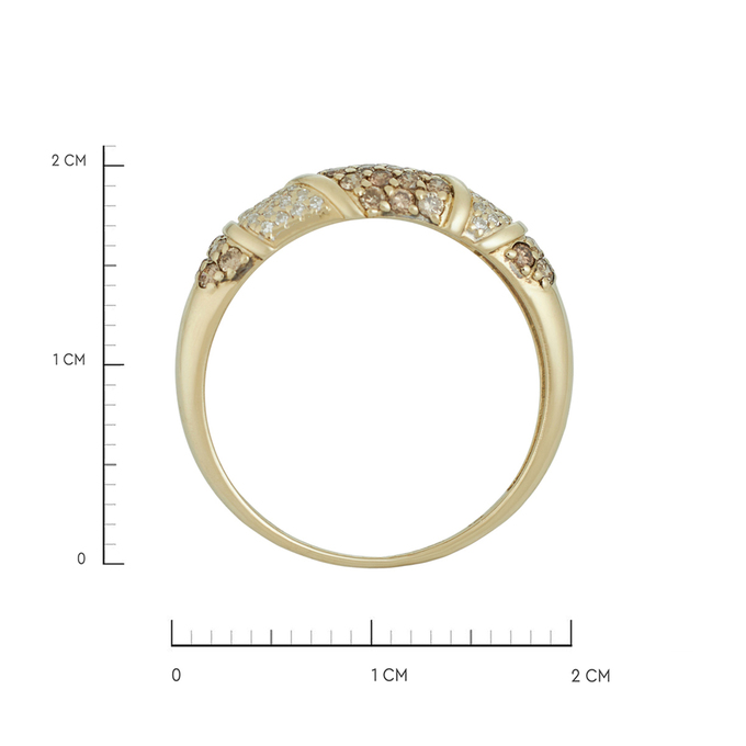 Кольцо из золота 585 пробы c бриллиантами, Л 4107 4477 за 33600