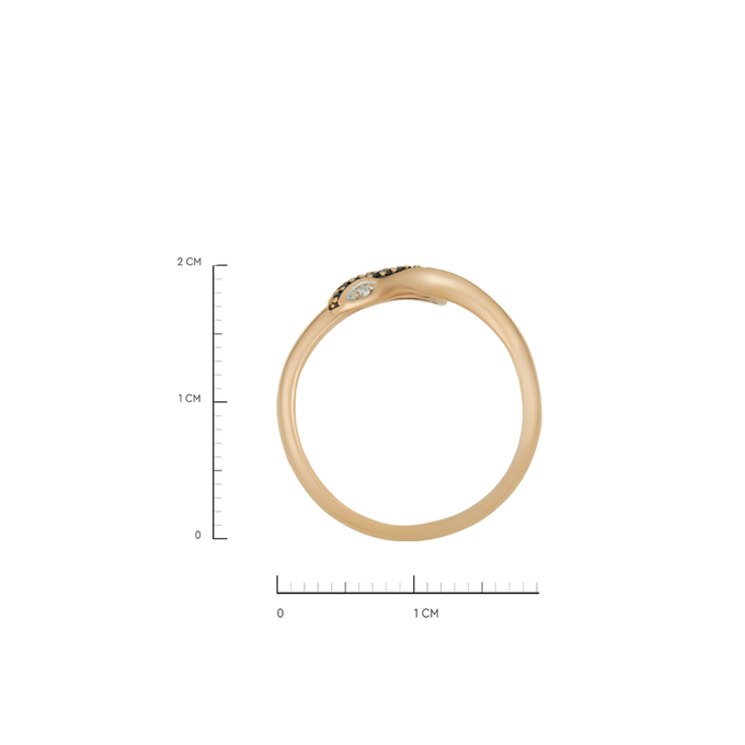 Кольцо из золота 585 пробы c бриллиантами, Л 0616 0257 за 23920