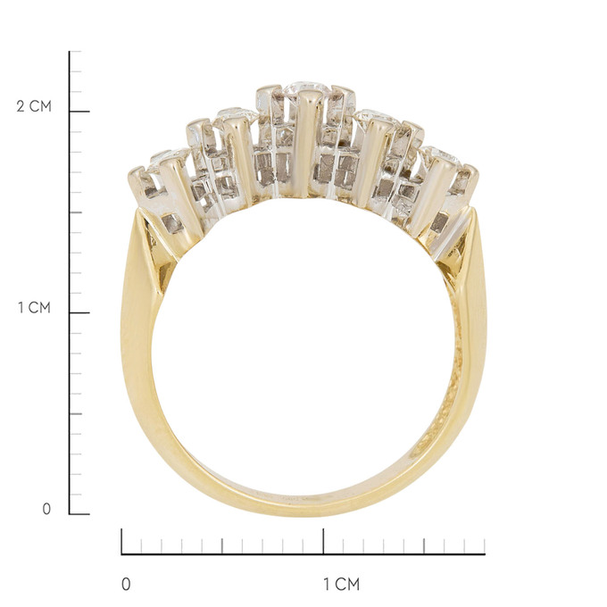 Кольцо из золота 585 пробы c бриллиантами, Л 2415 5049 за 50500